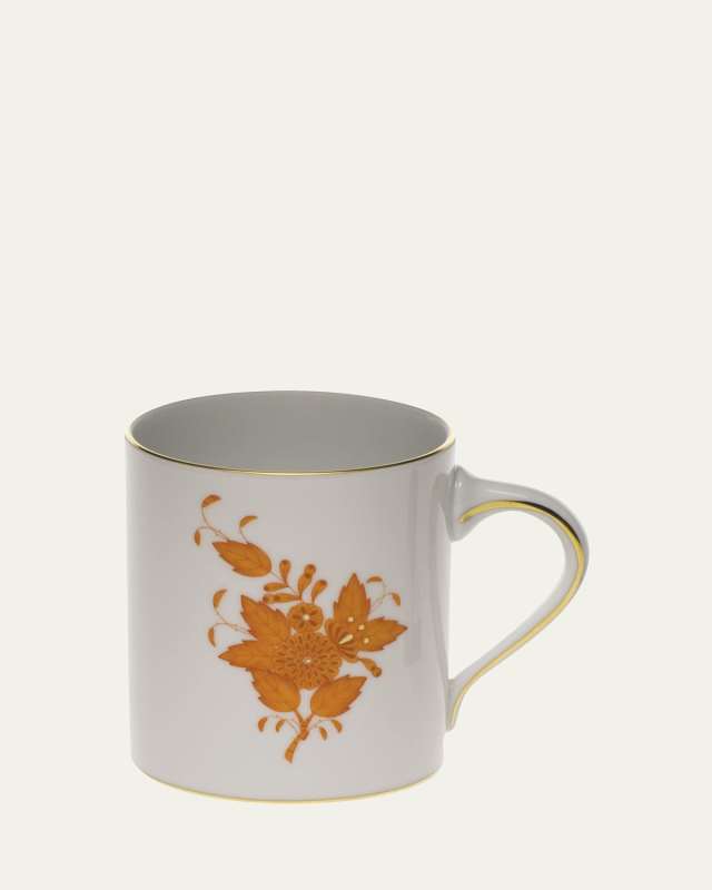 Chinese Bouquet Rust Coffee Mug